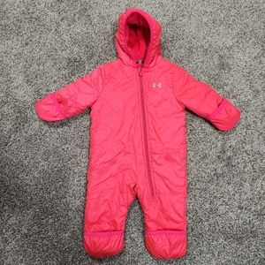 Under Armour Bright Pink Infant Snowsuit One-Piece